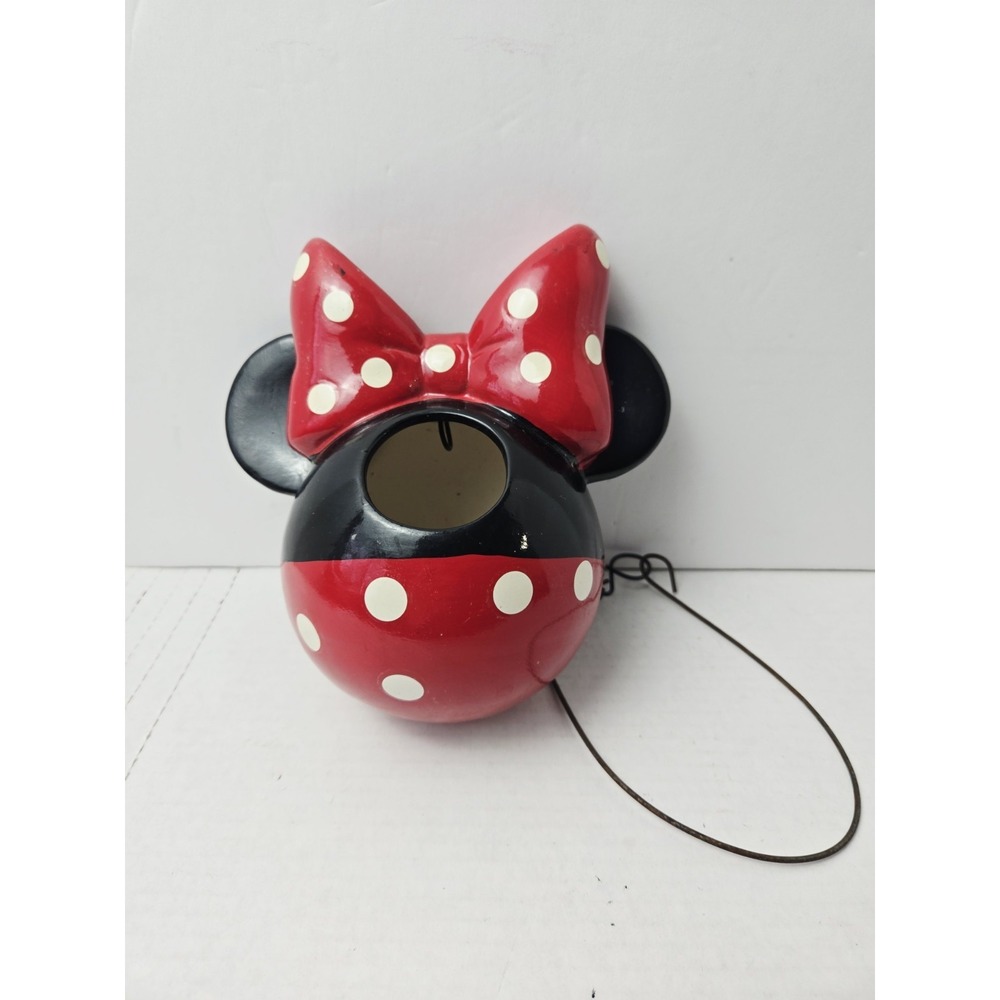 Disney Mickey‎ Mouse ceramic birdhouse Minnie Mouse